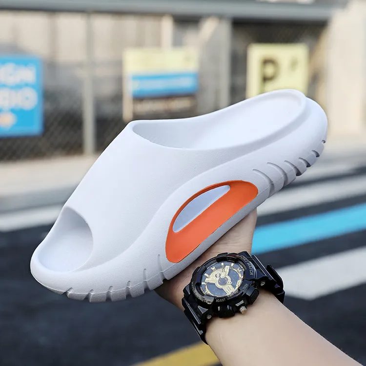 屎感男式软底厚底一字拖夏户外潮牌TEMU网红洋气炸街男装英伦痞帅