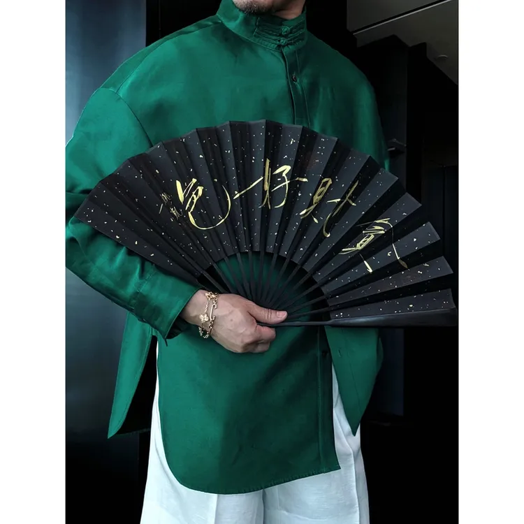 DrunkCorner【福利款】阔版大圆摆新国风立领秋款衬衫外套时尚