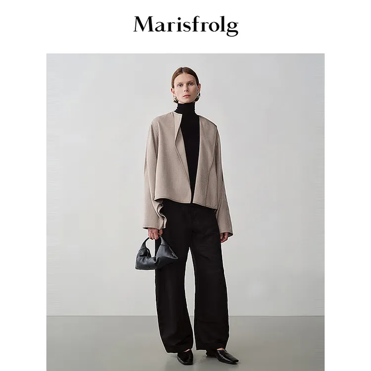 【艺术时装大衣】Marisfrolg玛丝菲尔毛呢外套A1BW3159D