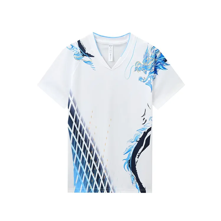 新款羽毛球服比赛服定制成人男女速干运动训练服夏季透气短袖上衣