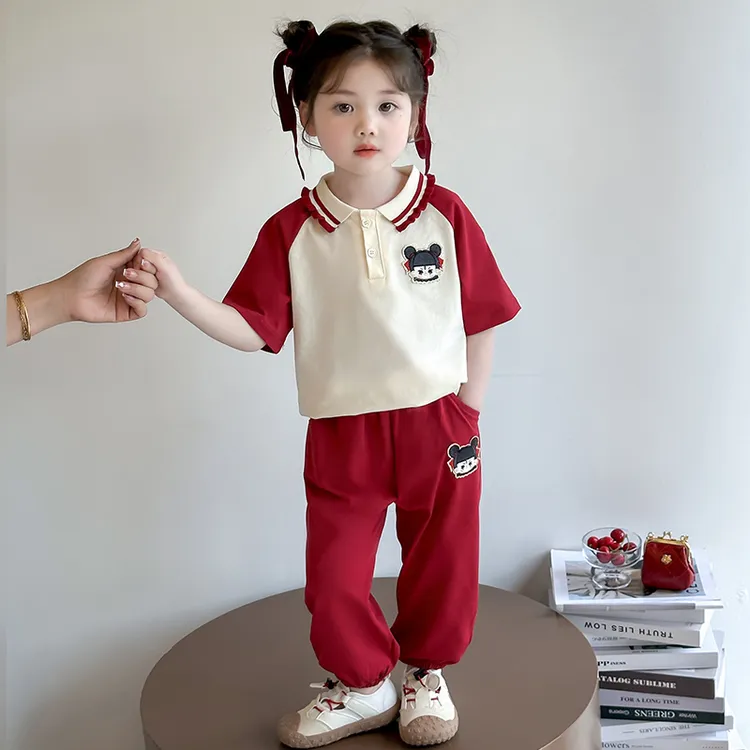 女童哪吒休闲套装2025新款儿童夏装国潮洋气女宝宝夏季时髦两件套