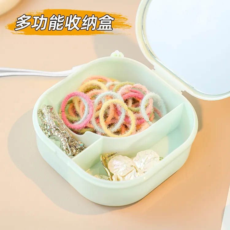 首饰盒便携迷你饰品收纳盒多功能项链耳环戒指手链儿童饰品礼物盒
