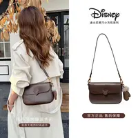 Disney/迪士尼【米奇经典黑巧包】简约时尚小方包女士单肩斜挎包