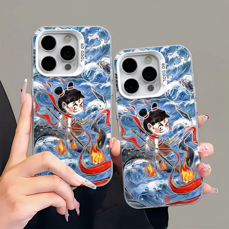 夕与空小哪吒闹海适用苹果16promax手机壳华为P70oppo小米15vivo