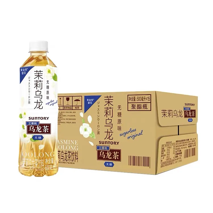 SUNTORY/三得利 乌龙茶无糖茉莉乌龙茶500ml/瓶办公室茶饮料