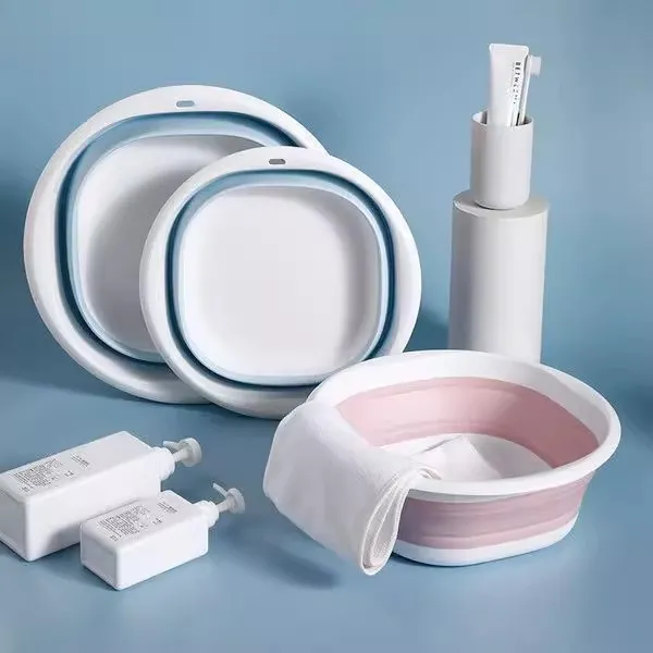 家用可折叠盆洗脸盆便携式硅胶塑料超薄水盆洗衣大号小号学生宿舍