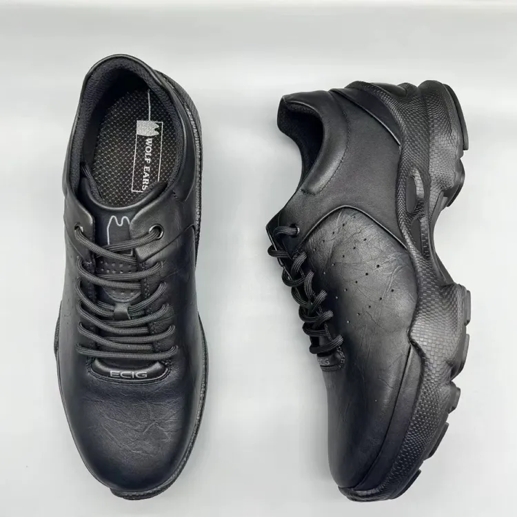 Wolf ears广州狼耳新款15周年黑武士低帮健步户外轻便男鞋