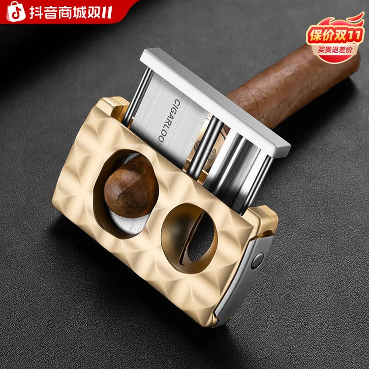 茄龙雪茄剪锋利不锈钢刀刃多功能四合一雪茄刀烟托雪茄钻CE-24HM