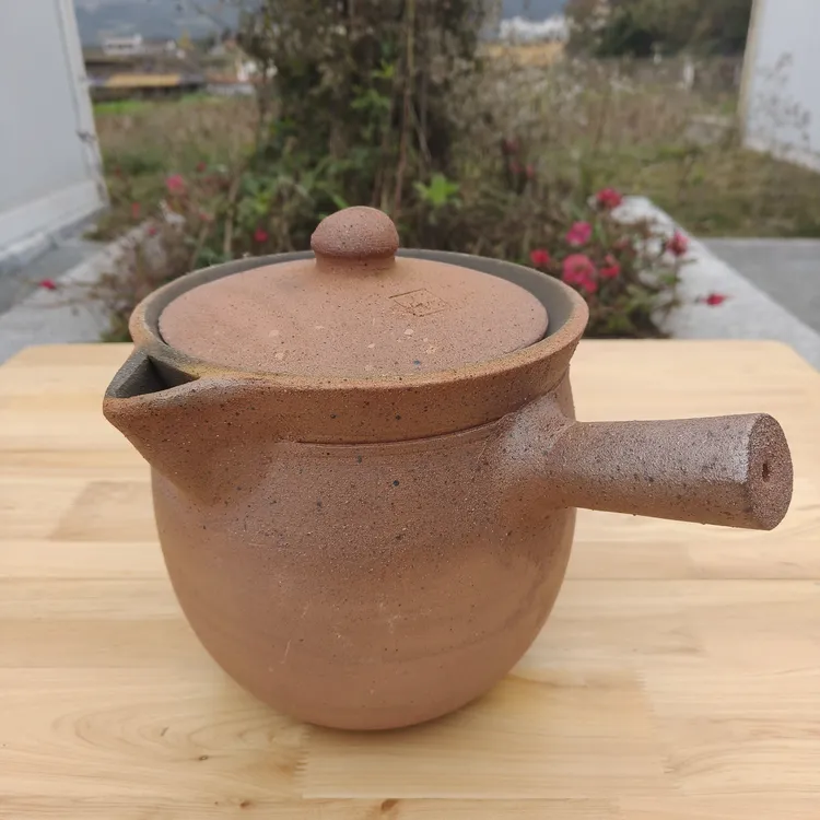 正宗雅安荥经非遗原生态全手工橘红色粗砂家用/商用/药锅/水壶