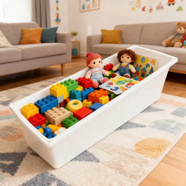 猪食槽收纳盒长方形猪食槽孩子玩具收纳神器羊槽饮水槽喂料槽