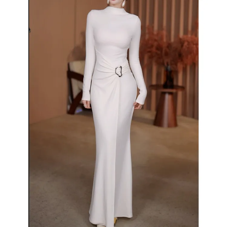 高级感轻奢收腰显瘦包臀裙女2026春季新款气质优雅配大衣打底长裙