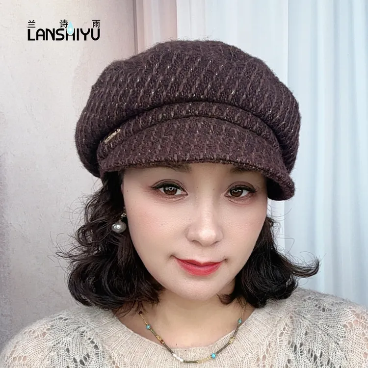 秋冬报童帽帽子复古羊毛报童帽百搭报童帽复古贝雷帽