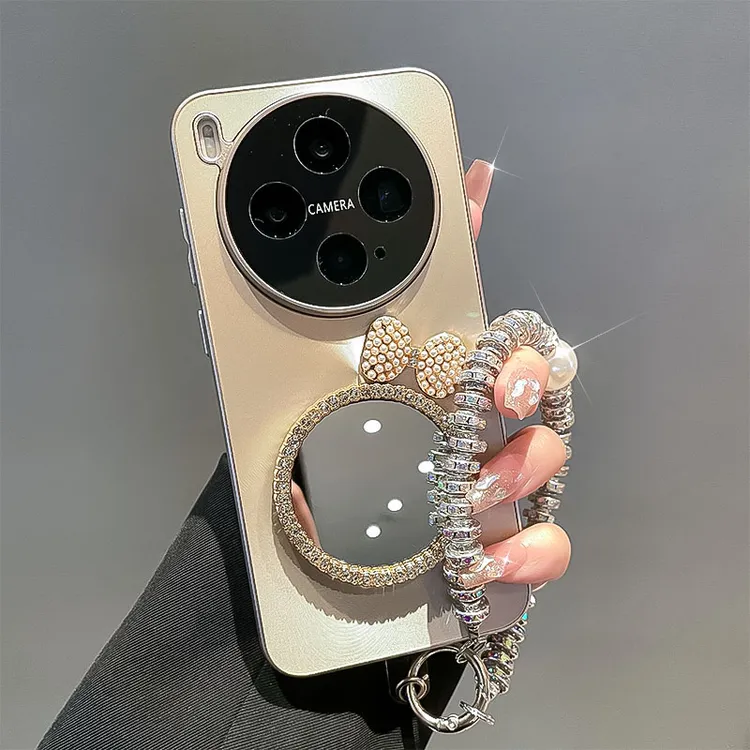 潮多米适用vivox300手机壳x300pro新款女网红镭射高级全包防摔套