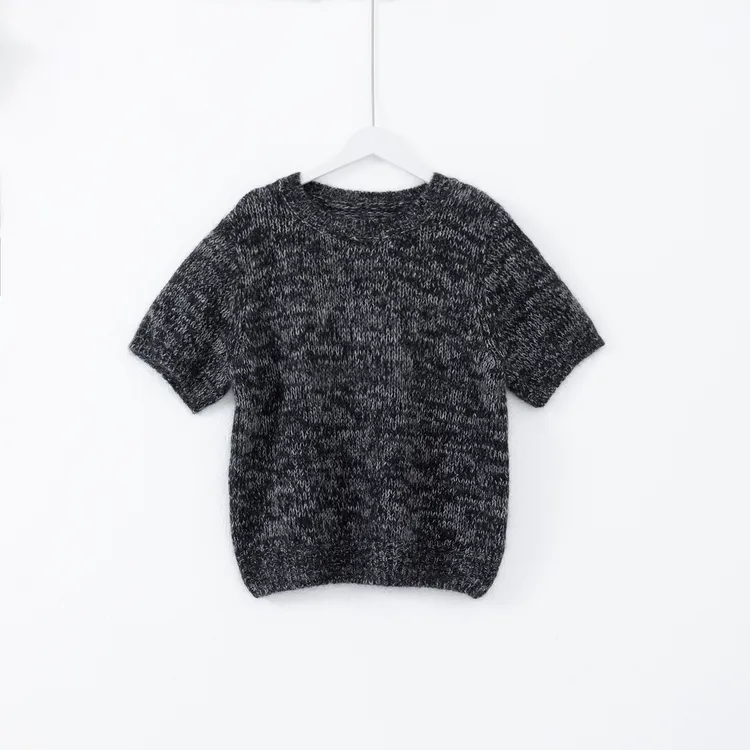 几里与麻 圆领杂色针织短袖 衣长55胸围100 2091345