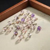 【举石臻选】TA0916-3793-55水晶吊坠18k（一件/多样性发/约6mm）H