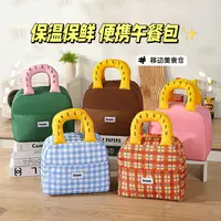 带饭包上班族保温保冷饭盒袋便当包冰包手提加厚大容量学生午餐包