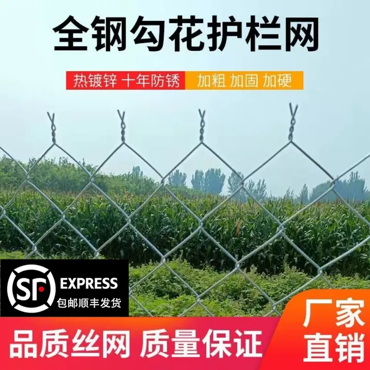 镀锌热镀锌铁丝网养殖网牛羊围栏勾花网钢丝网果园鱼塘防护网养猪
