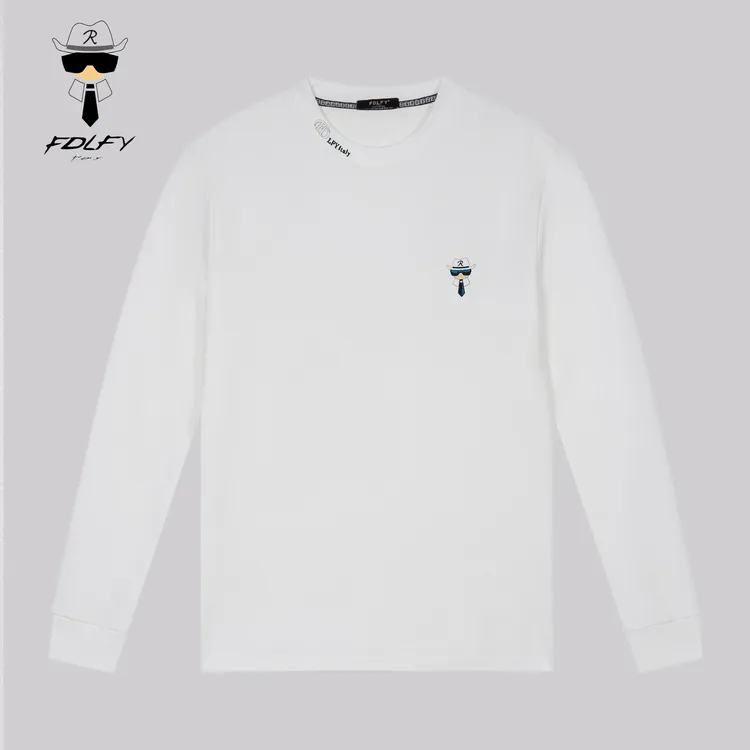 FD老佛爷男装正品男士卫衣秋冬季长袖上衣高端轻奢欧货加绒加厚