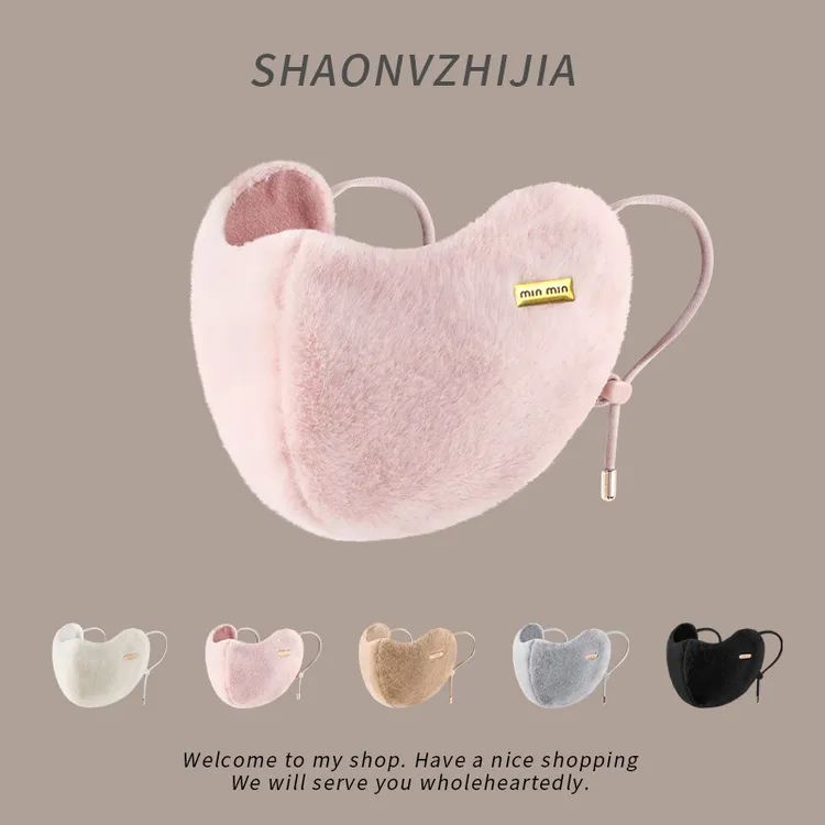 骑行保暖口罩女冬季加绒加厚防寒显脸小高颜值口罩秋冬女高颜值