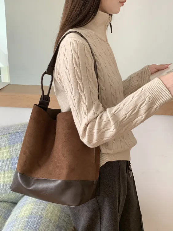 700-800合集链接ins豹纹编织包包大容量秋冬复古百搭托特包水桶包