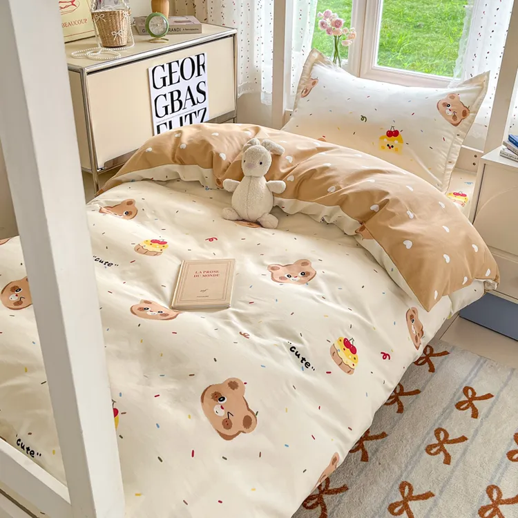 【女生宿舍六件套】大学生寝室五件套宿舍上下铺通用纯棉三件套件