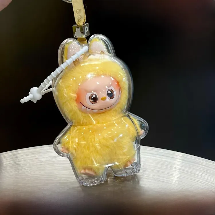 泡泡玛特labubu4.0心底密码保护壳4代mini拉布布保护罩硬壳娃包