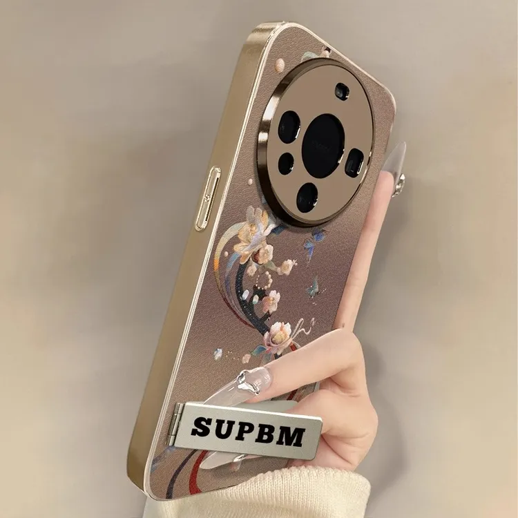 芙蓉蝴蝶适用华为mate70手机壳mate60新款pura70ultra电镀p60全包