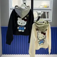 5242#深圳BOHAN秀秀家2025早秋新款KT猫连帽卫衣外套