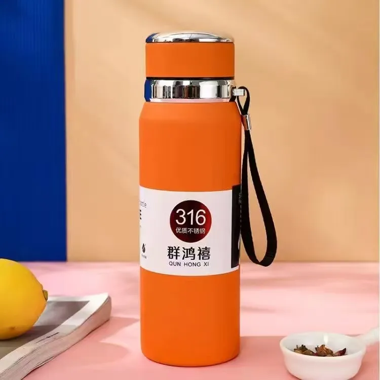  保温水杯新款316保温杯不锈钢运动户外手提便携茶水分离