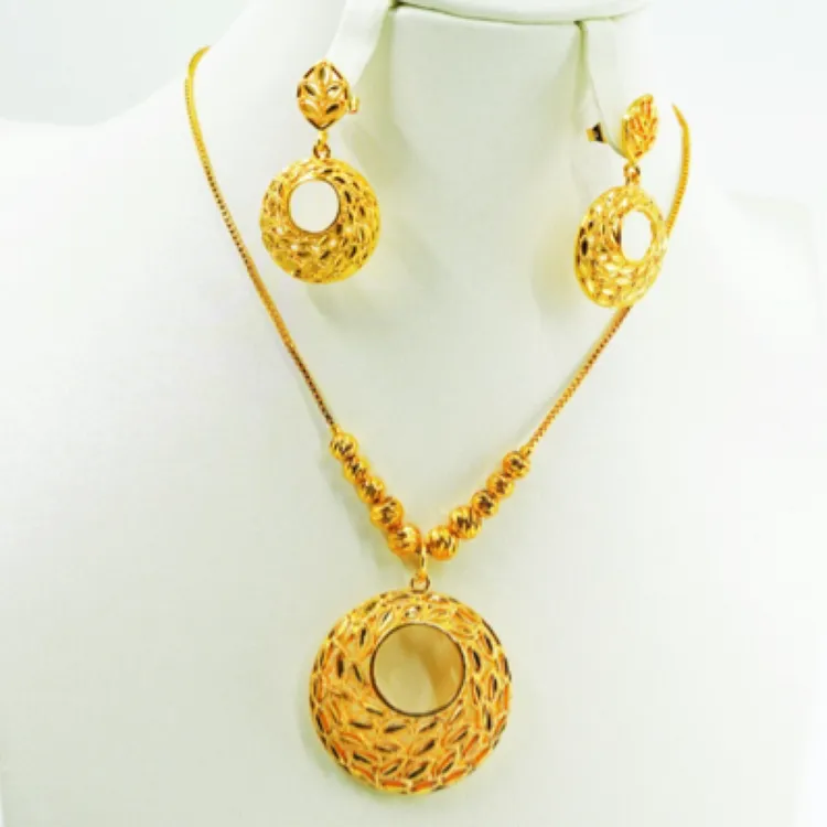 钛钢项链 TJ120 百搭网红首饰 项链耳环两件套