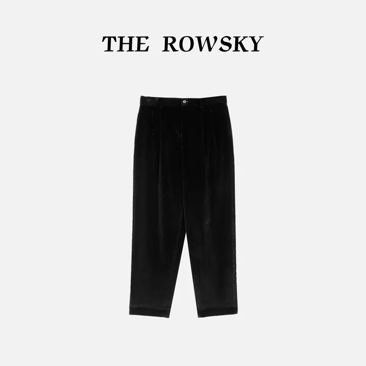 杨圣坤2025冬季新品男士纯棉法兰绒通勤百搭直筒休闲裤SK2511132