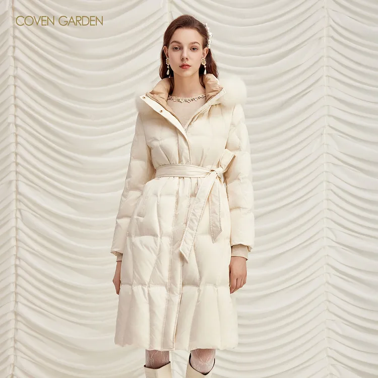 【哥文花园】鹅绒中长款羽绒服CSA4331440