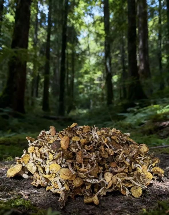 东北特产野生小黄蘑菇干货自然晾晒