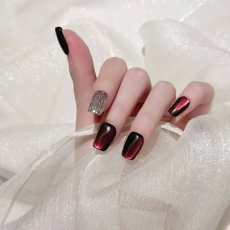 【全疆包邮025】高级纯欲纯手工穿戴甲ins风穿戴式可爱迷你渐变气质