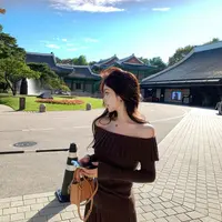 秋季新款气质名媛性感法式一字肩荷叶边针织毛衣大阔腿裤两件套装