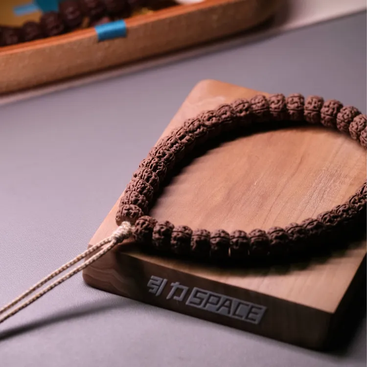 【老树王·切】原生态树王小金刚藏式龙切单圈手串108小金刚菩提手持