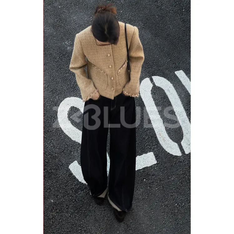 Z.blues【鎏金颜值香香】人间贵气圆领羊毛小香外套YZXSJ7050