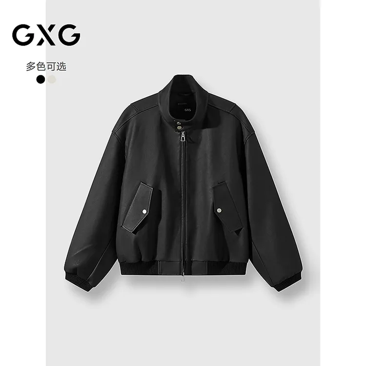 25秋季新品 GXG男装双色宽松立领夹克外套男上衣外套#G25D214191