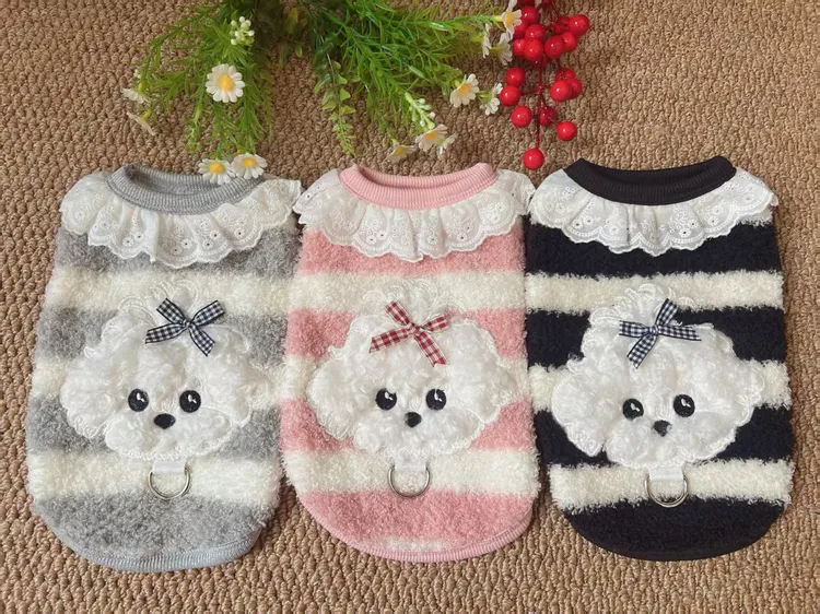 秋冬可爱小猫咪衣服狗狗保暖毛绒宠物衣服泰迪博美比熊衣服秋冬款