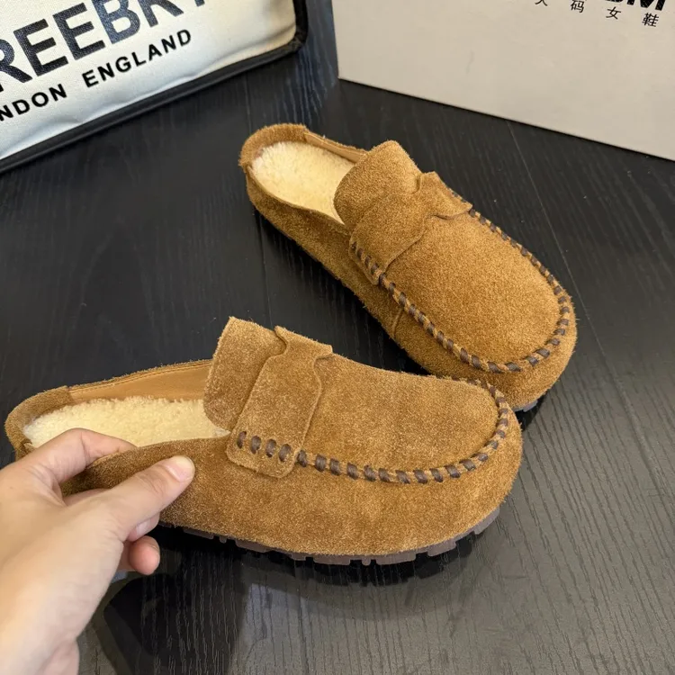 大金大码女鞋40-43日常平跟时尚包头拖