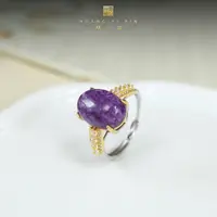 【凰一品】紫龙晶蛋面戒指S925银