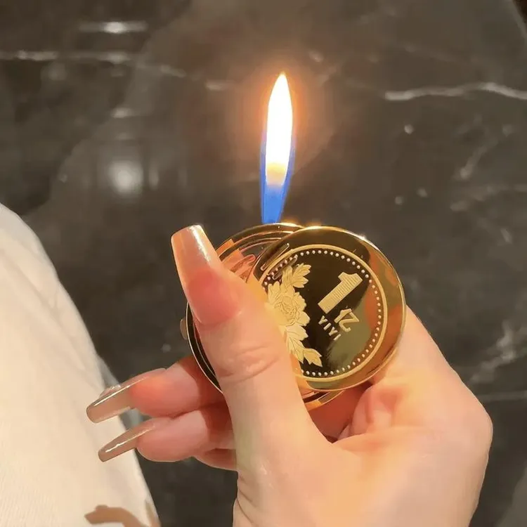 新款转大钱转1亿创意充气打火机解压陀螺旋转明星同款潮玩送礼物