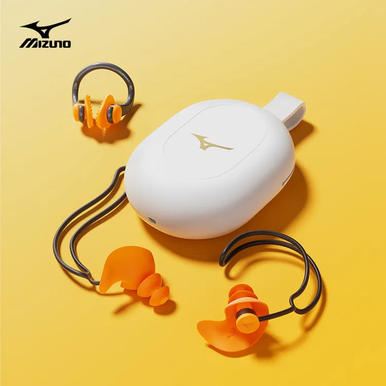 Mizuno/美津浓游泳耳塞专用防水不隔音带绳防丢耳塞鼻夹适合成人