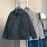 潮酷痞帅童装男童秋冬款夹棉外套中大童儿童秋冬季个性潮牌衣服