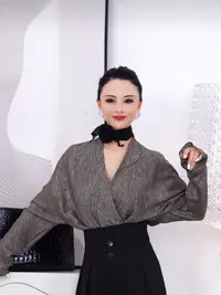 【RZ】25春气质V领慵懒风衬衫