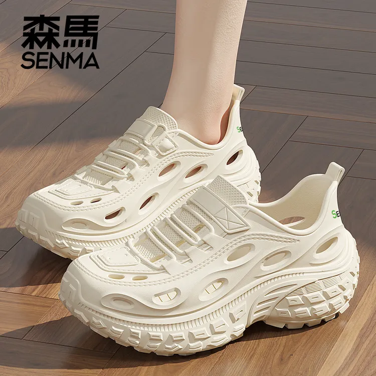 SENMA/森马洞洞鞋男款鞋子夏季新款户外防滑防臭透气凉鞋沙滩拖鞋