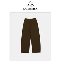LA.Sheila 秋冬穿搭 垂感加厚休闲裤253-KZ/0925-7550