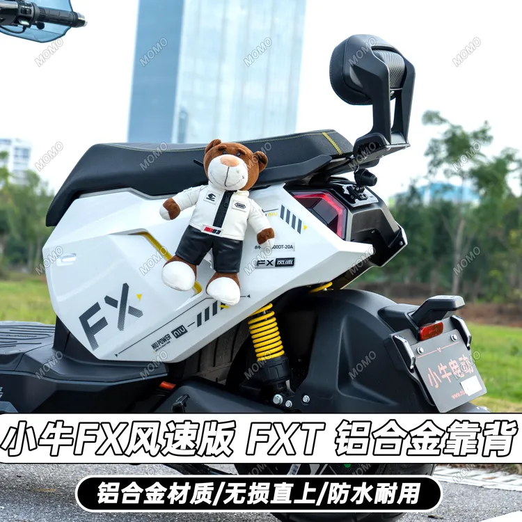适用小牛fx/FX风速版/FXT后靠背铝合金靠背加厚靠垫直上改装配件