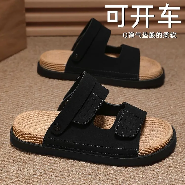 FAVMARTHA.凉鞋男款夏季外穿防滑运动开车两用勃肯凉拖男士厚底休