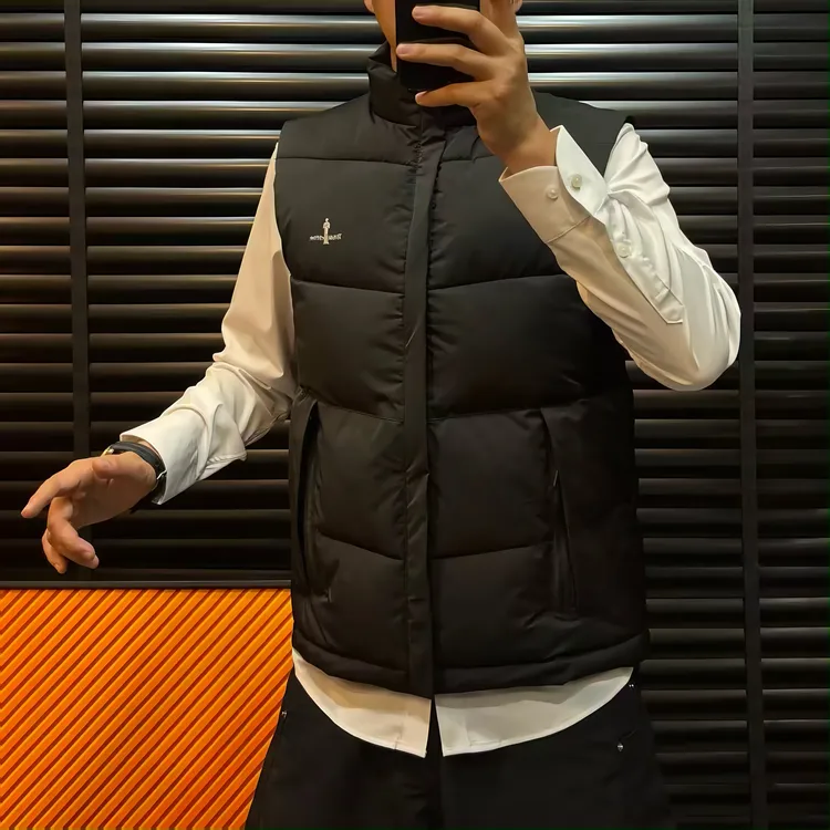 冬季新款加棉加厚棉马夹立领拉链休闲百搭品质轻奢简约欧货潮流